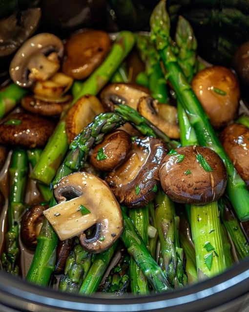 Asparagus and Mushroom Stir-Fry