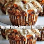 Carrot Cake Zucchini Muffins