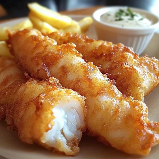 Homemade fish and chips