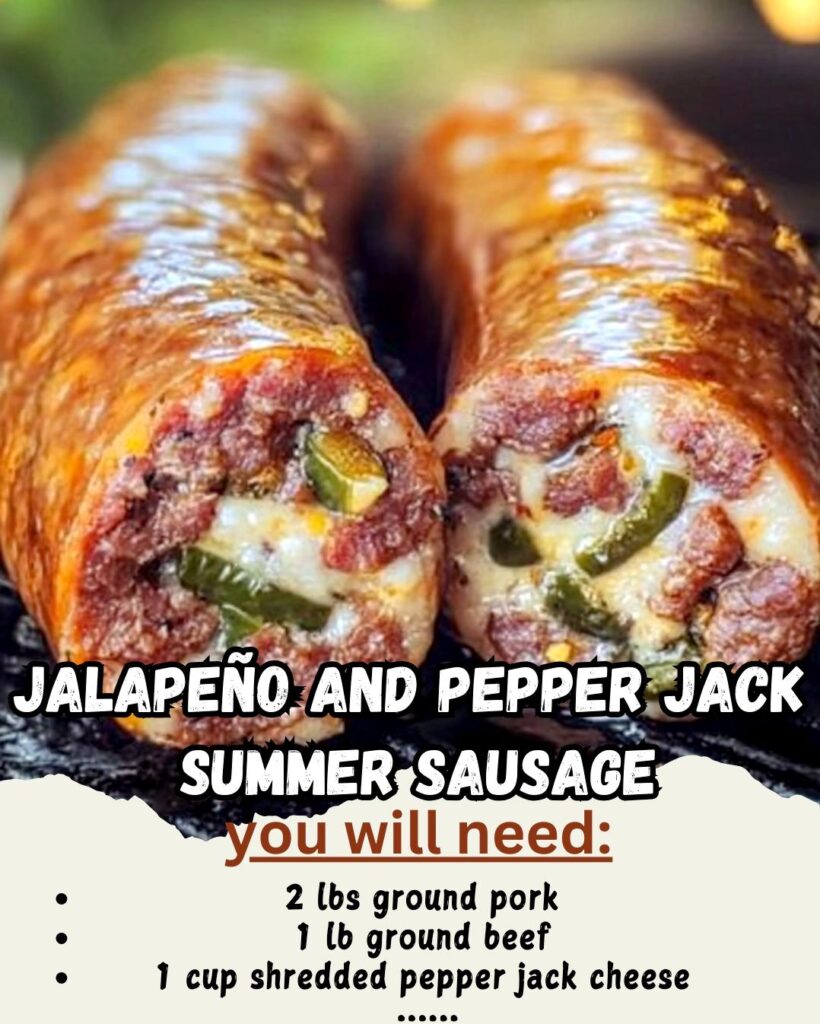 Jalapeño and Pepper Jack Summer Sausage