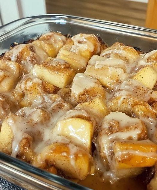 Apple Cinnamon Roll Casserole