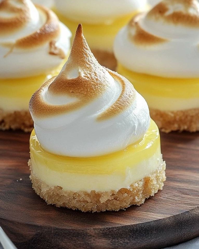 Mini Lemon Meringue Cheesecakes