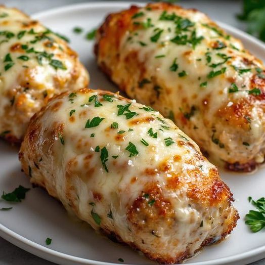 Garlic Parmesan Chicken Meatloaf