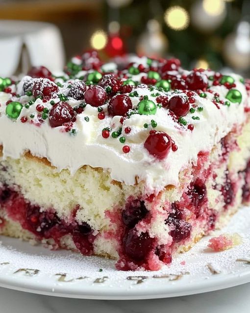 Cranberry Christmas Cake