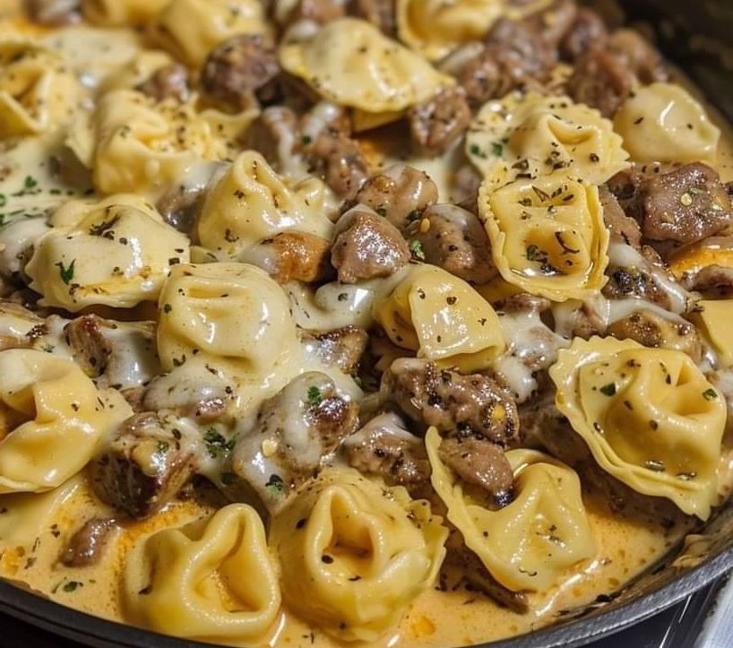 Creamy Tortellini with Sausage