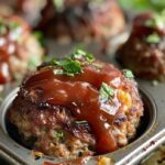 Cheesy Stuffed Meatloaf Bites