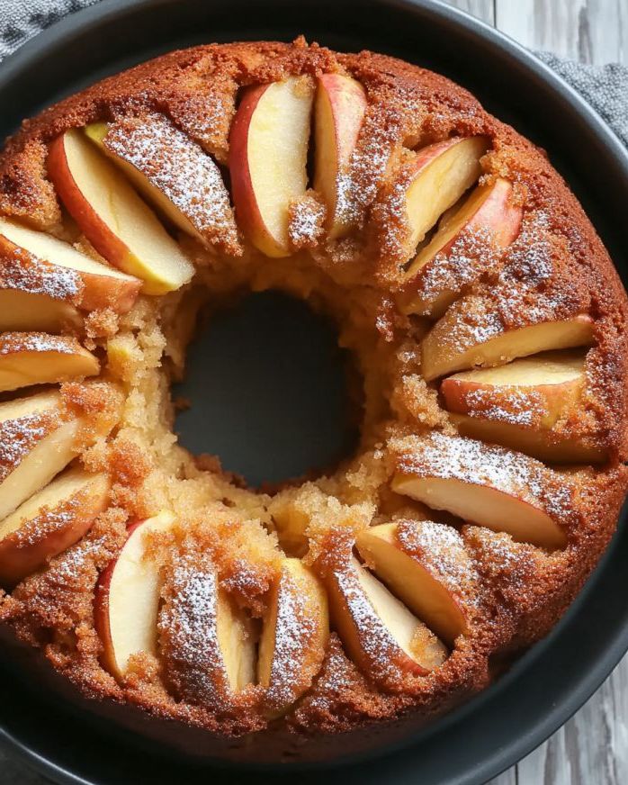 Apple ring cakes