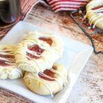 Strawberry thumbprint cookies