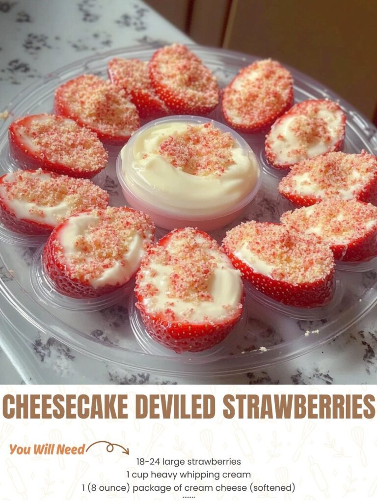 Cheesecake Deviled Strawberries