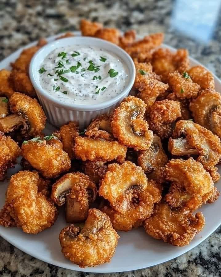 Crispy fried mushrooms