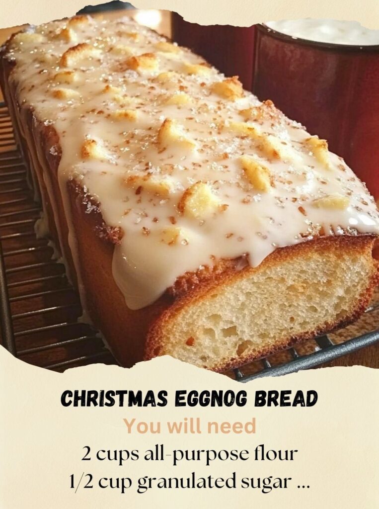 Christmas Eggnog Bread