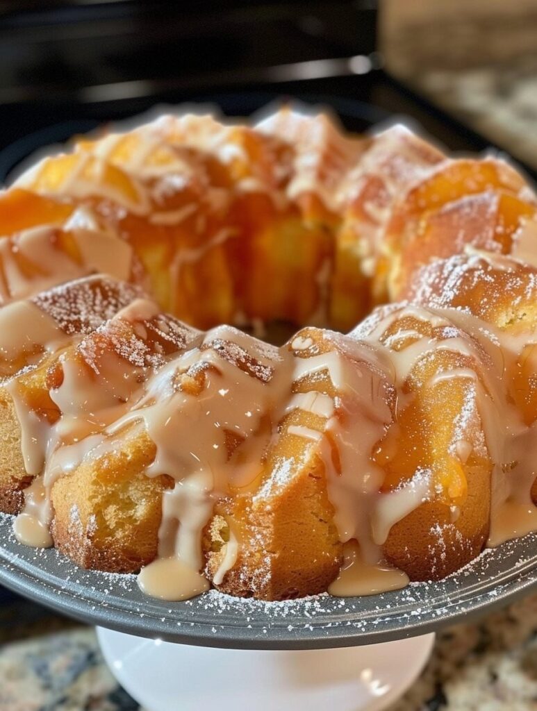 Peach cobbler POUNDCAKE