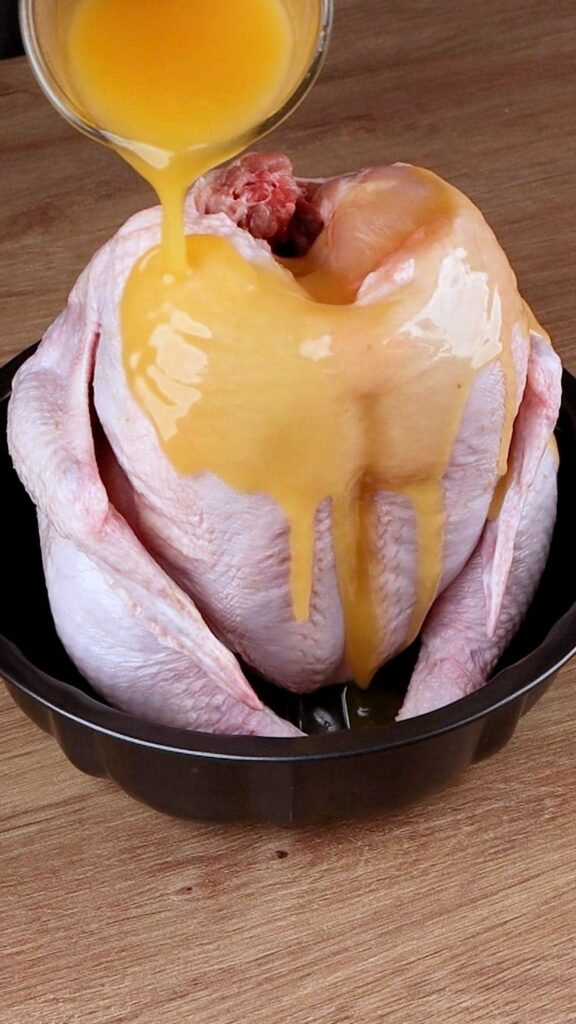 Roasting a whole chicken