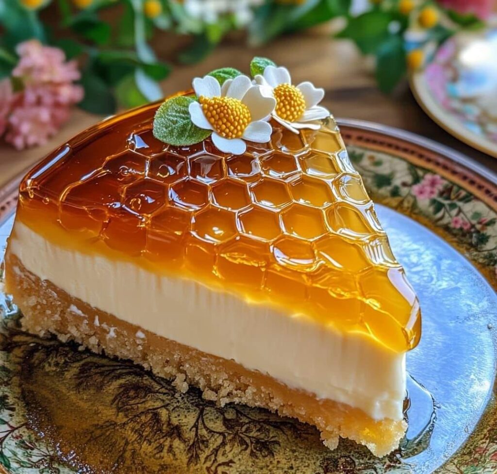 Honey Cheesecake with Honey Jelly