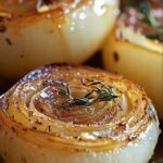 Roasted onions with thyme