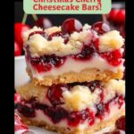 Christmas Cherry Cheesecake Bars