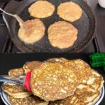 Healthy banana oat pancakes