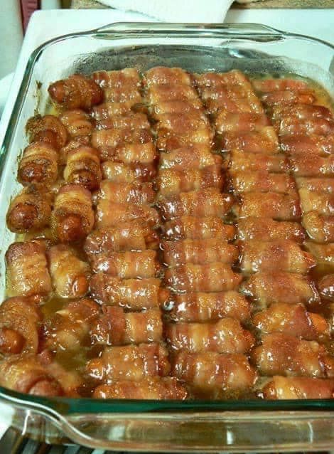 bacon-wrapped smokies