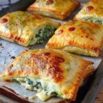 Cheesy Spinach Puff Pastry Parcels