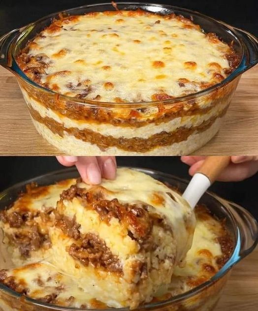 Layered Beef and Mashed Potato Casserole