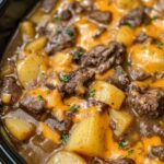 Slow-Cooked Beef and Potato Casserole