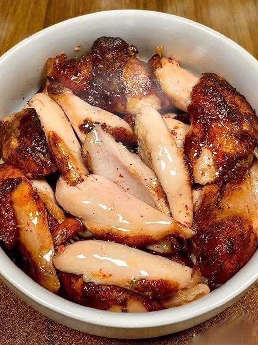 Honey-glazed baked chicken