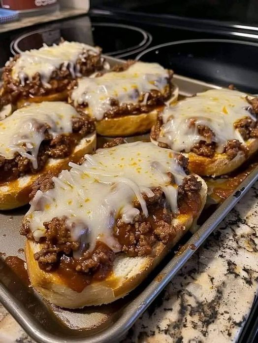 Smokey Sloppy Joe and Provolone sandwiches