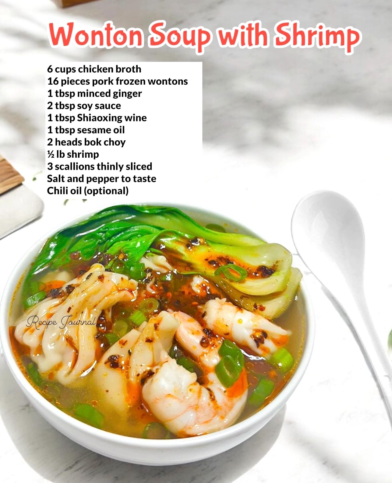 Wonton Soup with Shrimp Recipe