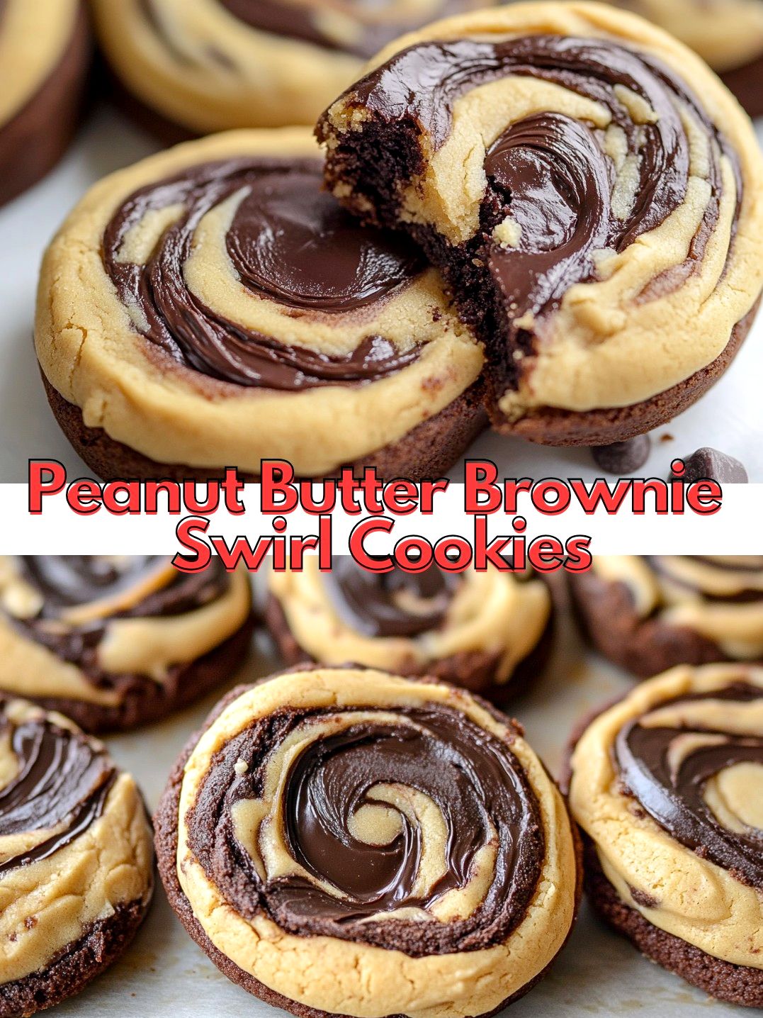 peanut Butter Brownie Swirl Cookies