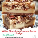 White Chocolate Caramel Pecan Fudge