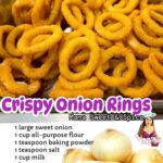 Crispy fried onion rings