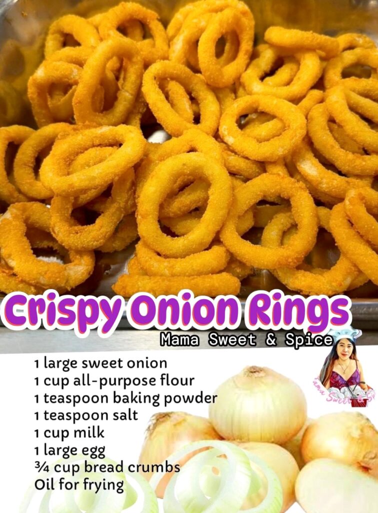 Crispy fried onion rings