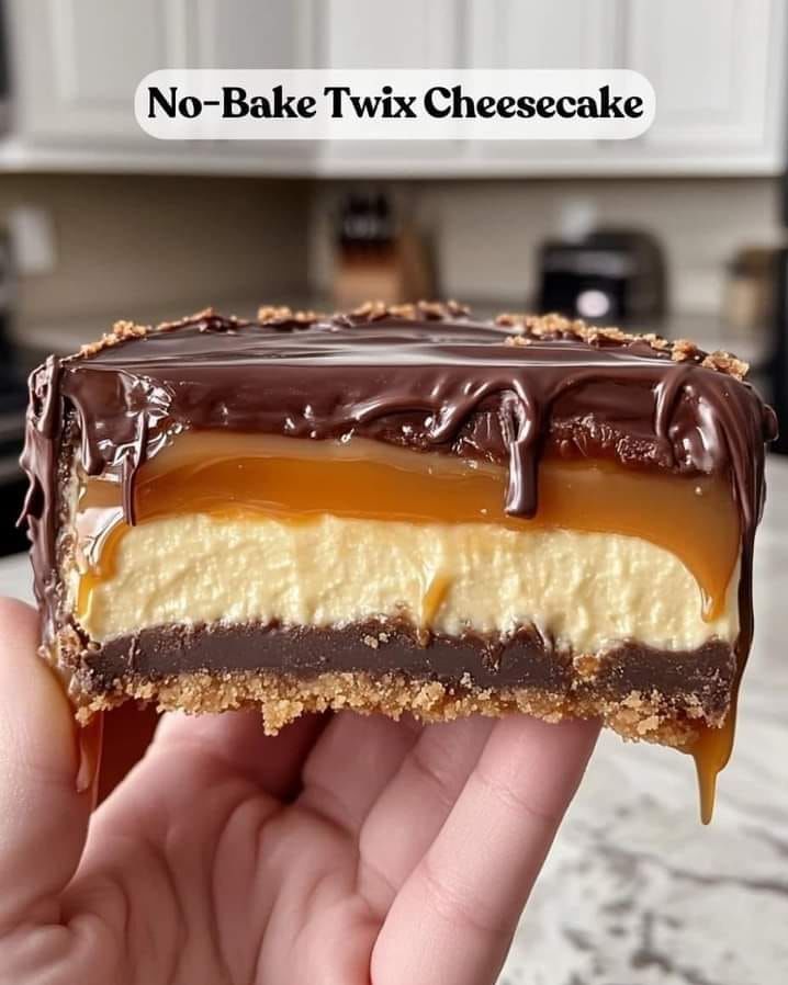 Homemade No-Bake Twix Cheesecake Recipe