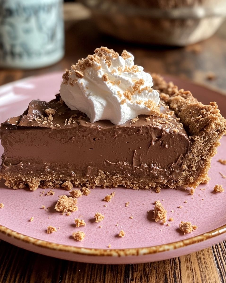 no-bake chocolate pie