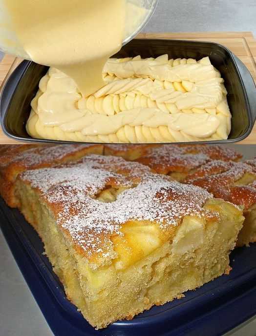 Ultra-juicy apple cake