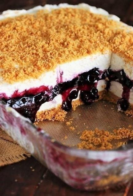 NO-BAKE BLUEBERRY CHEESECAKE