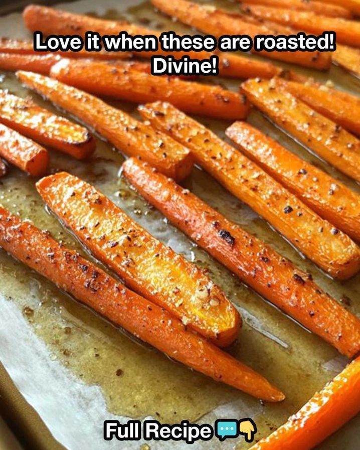 Baked Honey Garlic Butter Roasted Carrots