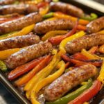 4-Ingredient Sheet Pan Sausage and Peppers