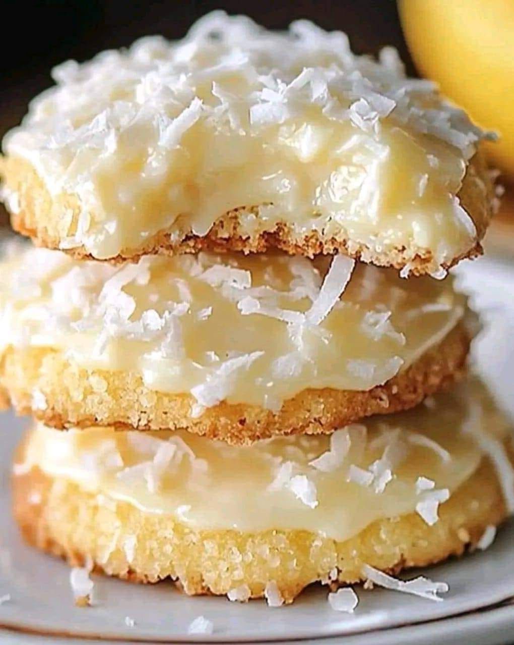 Lemon Coconut Cheesecake Cookies