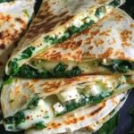 Mediterranean Spinach Quesadillas