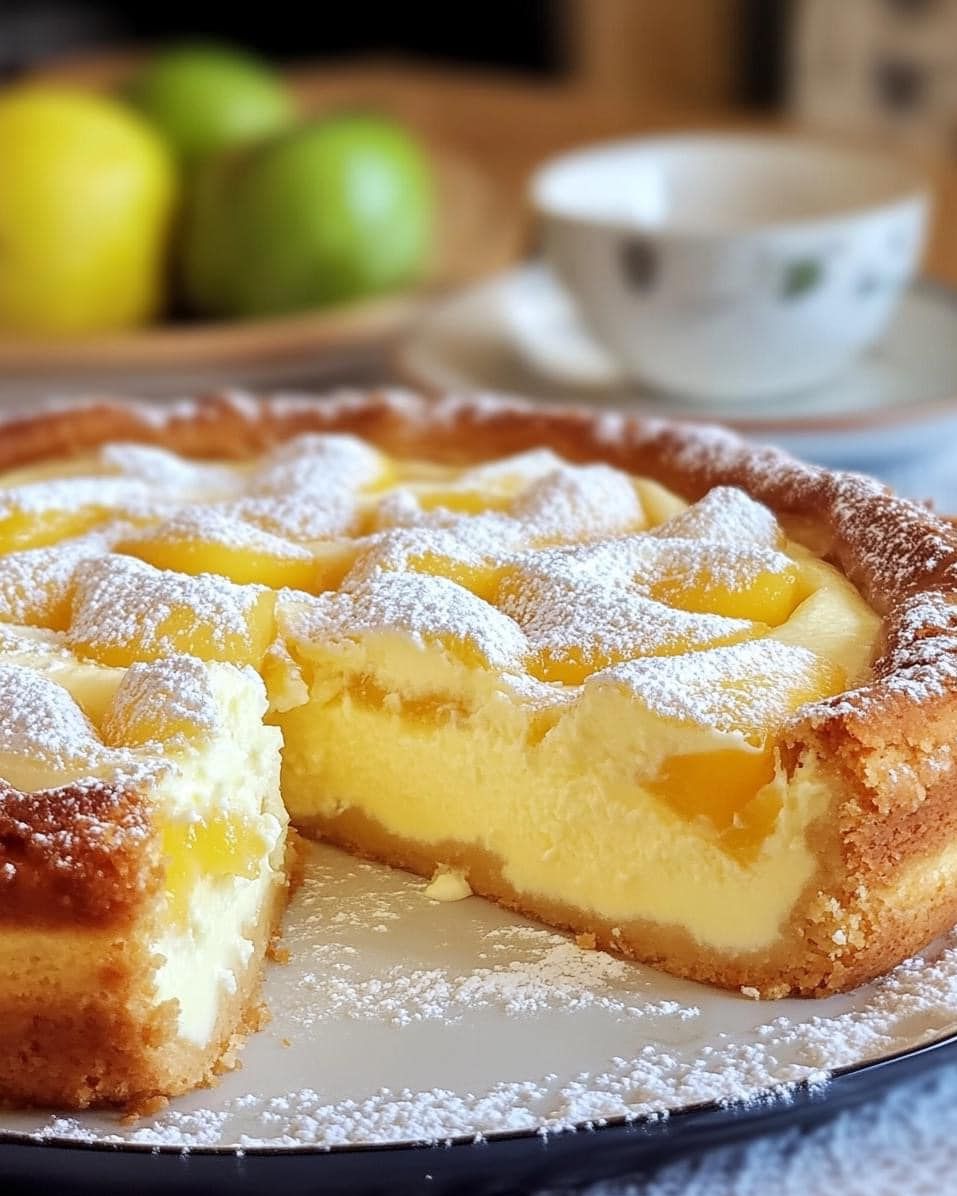 Creamy Apple Cake with Milk and Yogurt