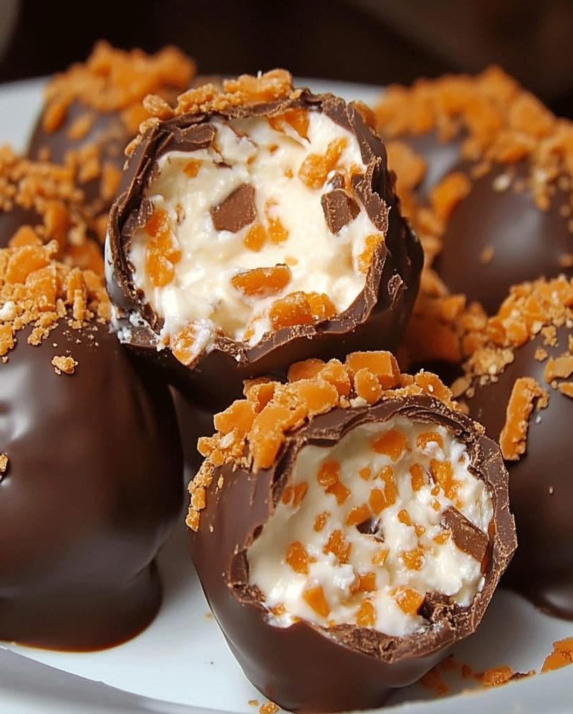 Butterfinger Chocolate Caramel Crunch Truffles