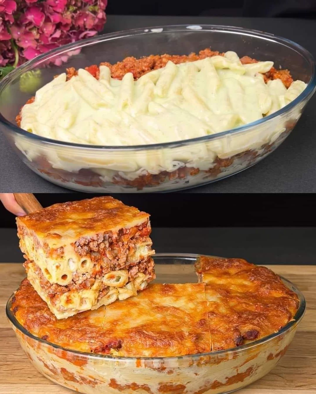 Layered pasta bakes