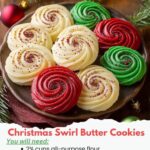 Christmas Swirl Butter Cookies