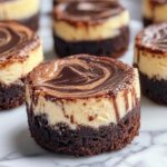 Brownie Bottom Mini Cheesecakes