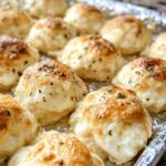 Baked Garlic Butter Cheese Bombs