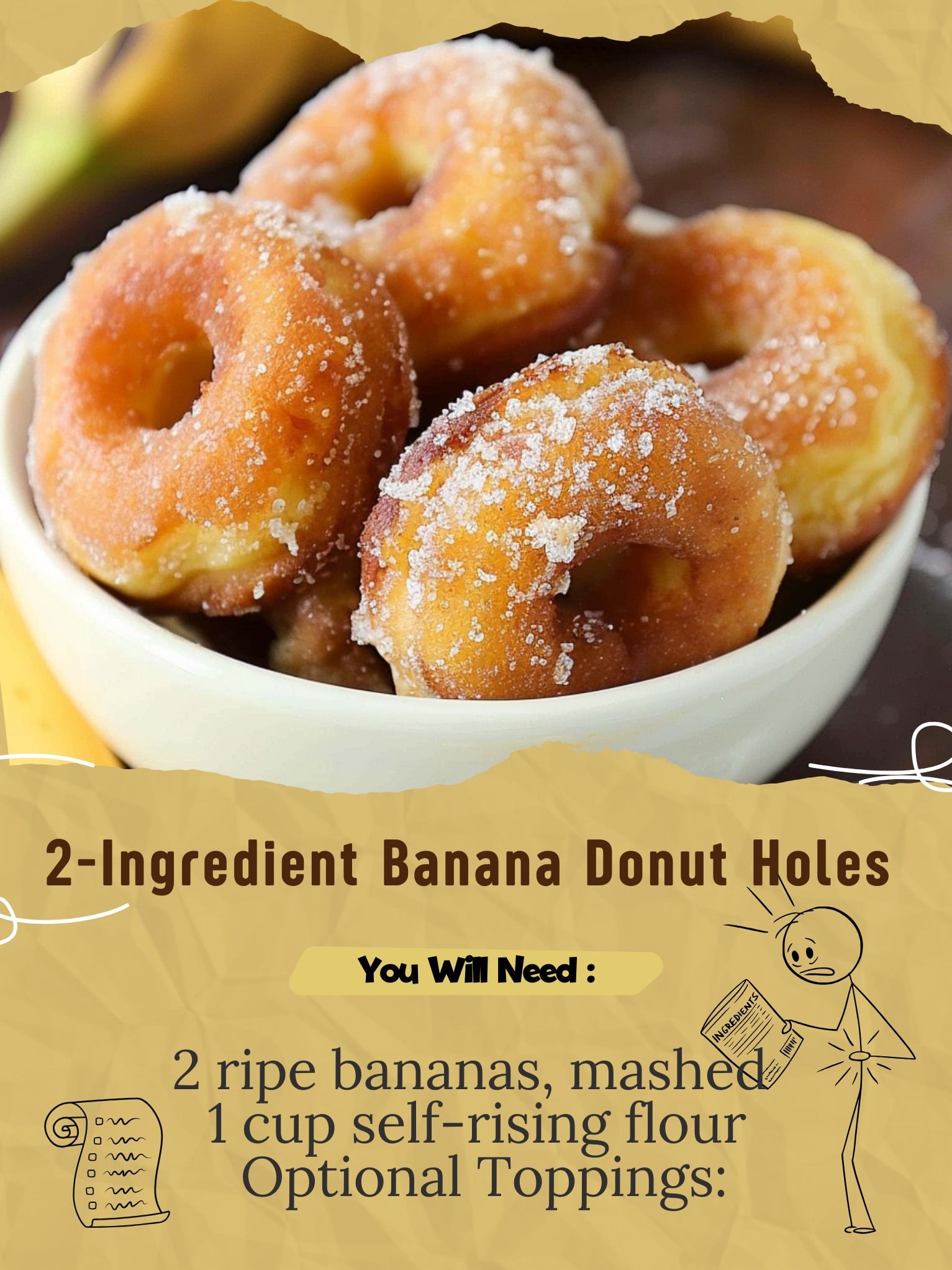 2-ingredient banana donut holes