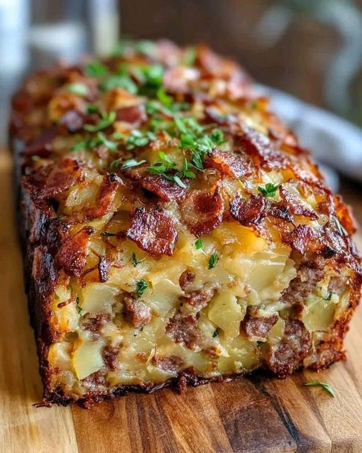 Loaded Potato and Bacon Meatloaf