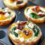 Spinach Feta and Sun-Dried Tomato Egg Muffin Cups