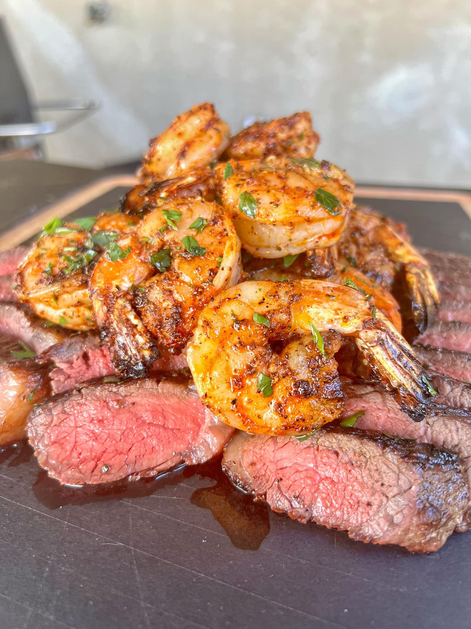 Garlic Herb Butter Basted Surf and Turf combines